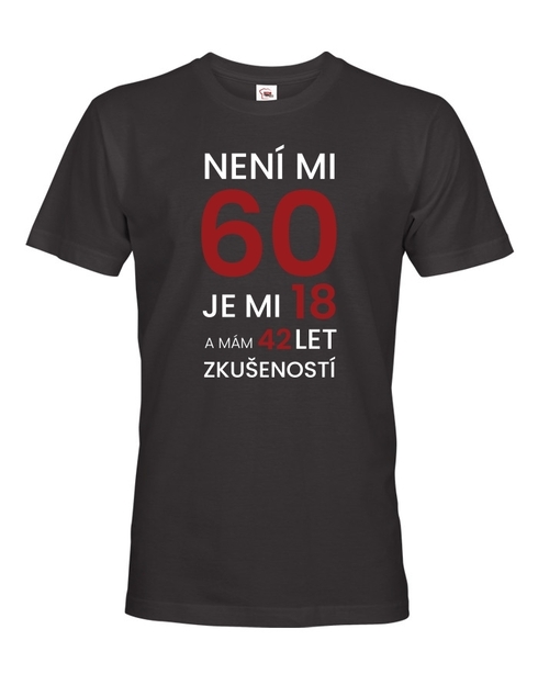 Pánské tričko k 60. narodeninám