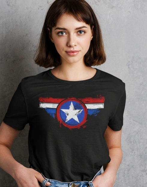 Dámske tričko Kapitán Amerika