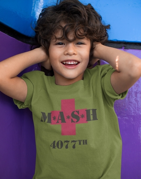 Detské tričko s potlačou MASH 4077