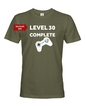 Pánské tričko k 30. narozeninám - Level complete