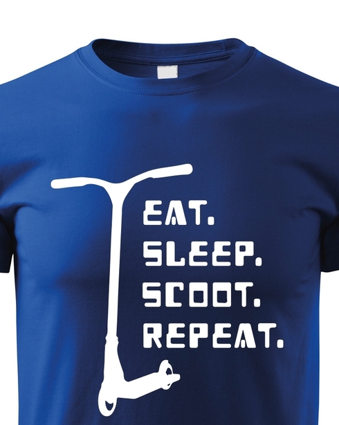Detské tričko Eat sleep scoot repeat