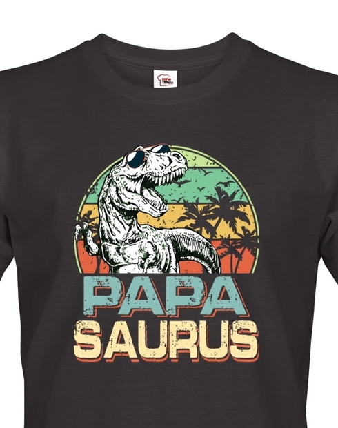 Pánské tričko pre tatinkov Papasaurus
