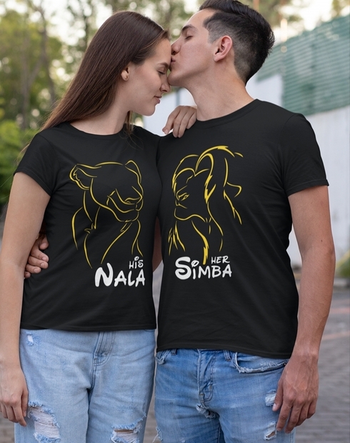 Párové trička pre zamilovaných Leví kráľ