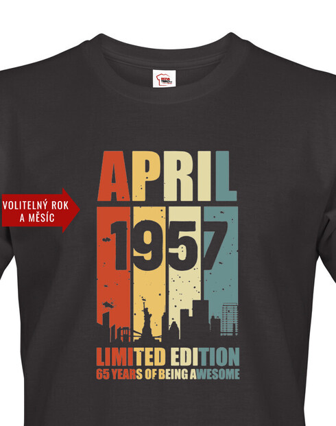 Pánské narodeninové tričko Limited edition