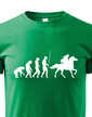 Detské tričko Evolúcia jazdkyne