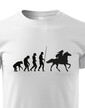 Detské tričko Evolúcia jazdkyne