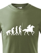 Detské tričko Evolúcia jazdkyne