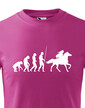 Detské tričko Evolúcia jazdkyne