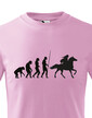 Detské tričko Evolúcia jazdkyne