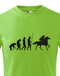 Detské tričko Evolúcia jazdkyne