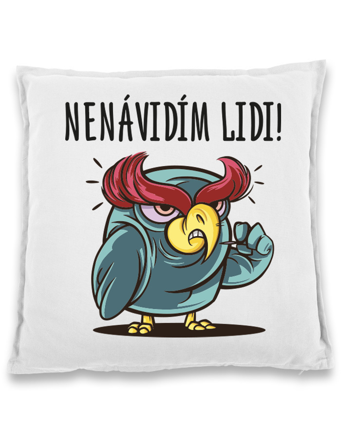 Vtipný vankúš Nenávidím ľudí!