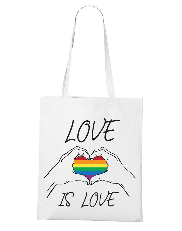 Plátená taška Love is love