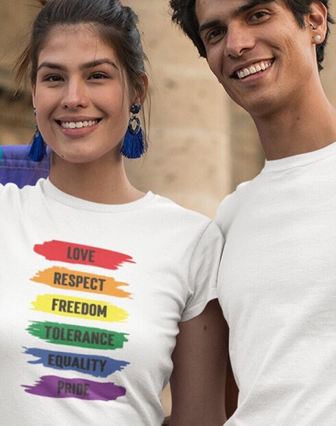 Dámské tričko Love respect freedom