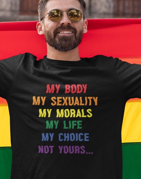 Pánské tričko My body my sexuality