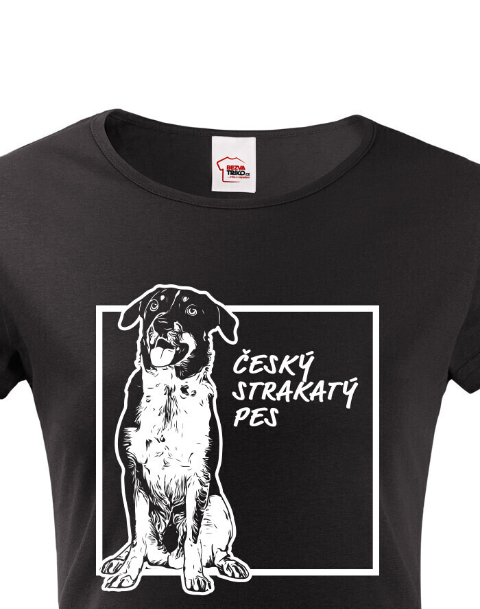 Dámské tričko Český strakatý pes 2