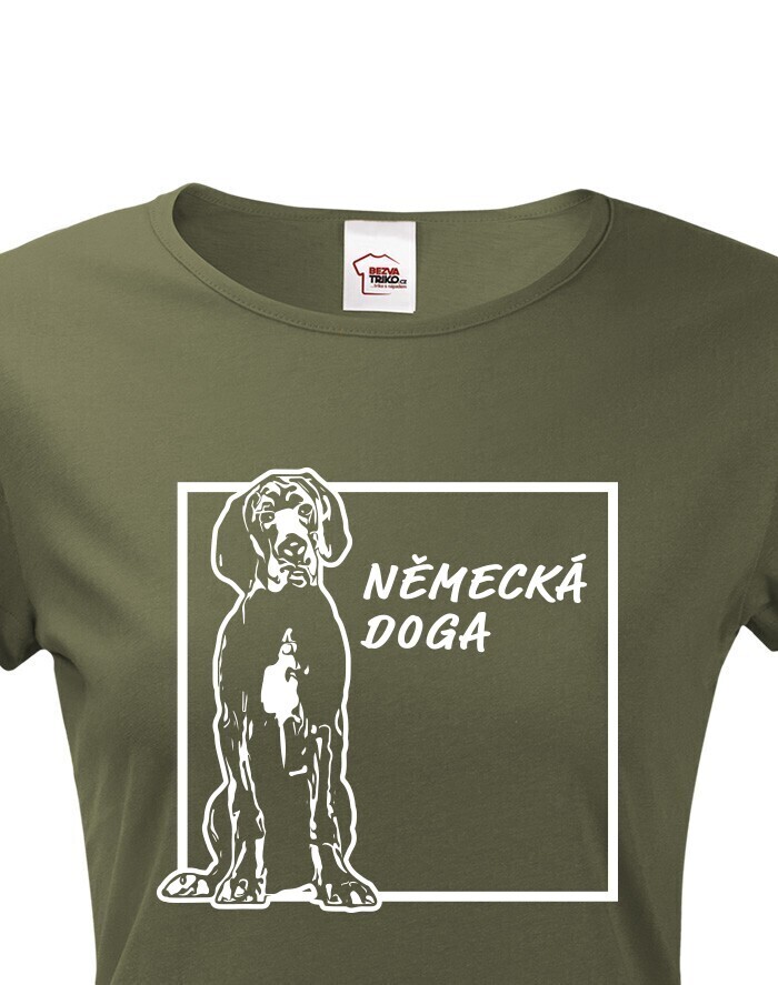 Dámské tričko Nemecká doga 2