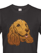 Pánské tričko Kreslený kokeršpaniel