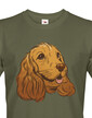 Pánské tričko Kreslený kokeršpaniel