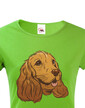 Dámské tričko Kreslený kokeršpaniel