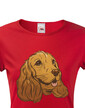 Dámské tričko Kreslený kokeršpaniel