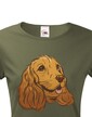 Dámské tričko Kreslený kokeršpaniel