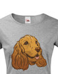 Dámské tričko Kreslený kokeršpaniel