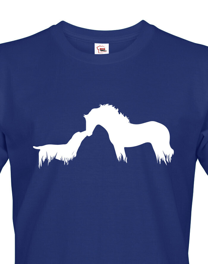 Pánské tričko kôň a pes