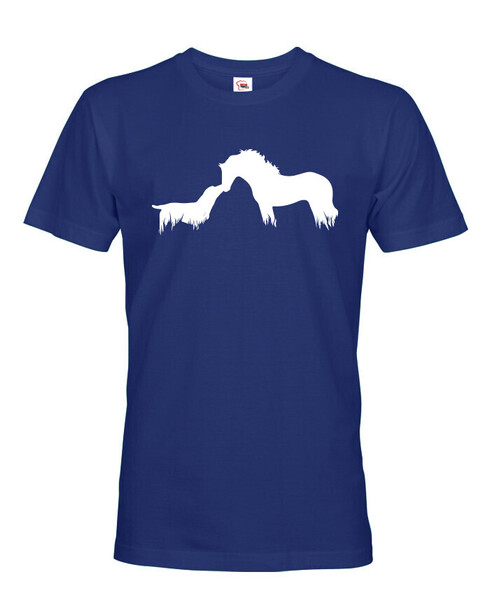 Pánské tričko kôň a pes