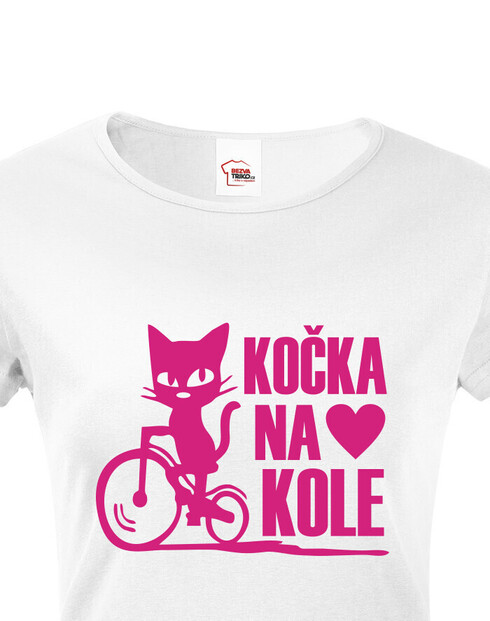 Dámské tričko Cyklo kočka
