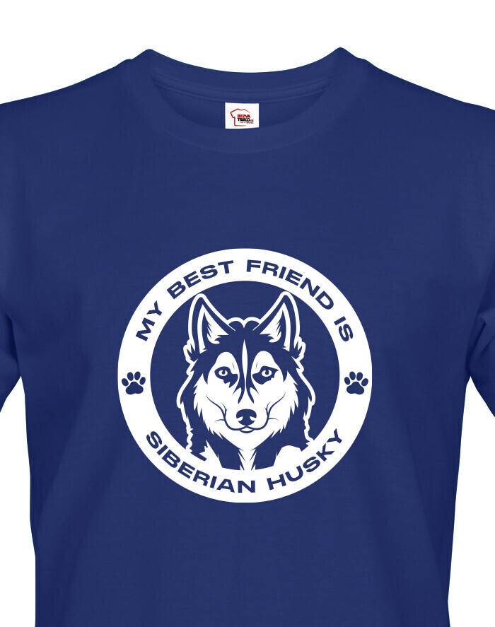 Pánské tričko Husky guľatý motív