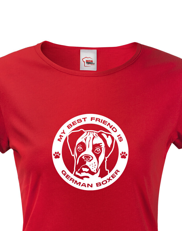 Dámské tričko Boxer guľatý motív