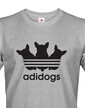 Pánske tričko s vtipnou potlačou Adidogs