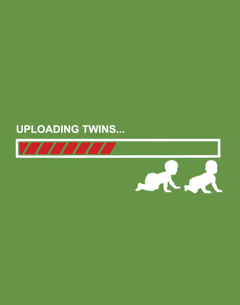 Tehotenské tričko Uploading twins ...