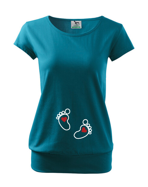 Tričko s potlačou pre budúce mamičky nožičky