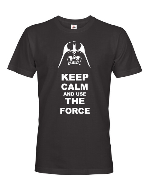 Pánské tričko Keep calm and use the force