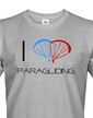 Pánské tričko I love paragliding