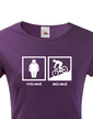 Dámské cyklo tričko Tvůj muž - můj muž