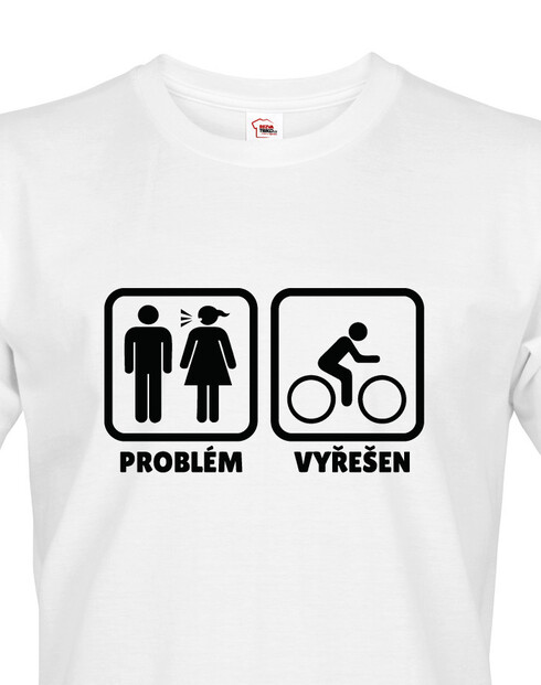 Pánské tričko pro cyklisty Problém vyřešen