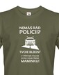 Pánské tričko Nemáš rád policii