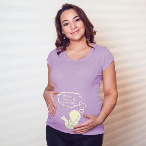 Tehotenské tričko Útek plánujem túto ....