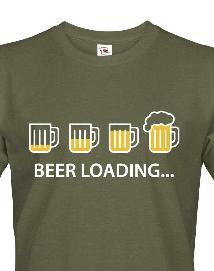 Pánské tričko s pivným motívom Beer loading