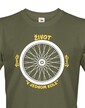 Pánske tričko pre cyklistu Život v jednom kole
