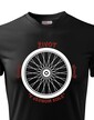 Pánske tričko pre cyklistu Život v jednom kole