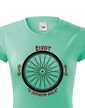 Dámské tričko pre cyklistovi Život v jednom kolese