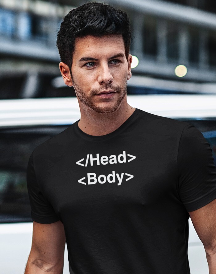 Pánske tričko pre IT head body