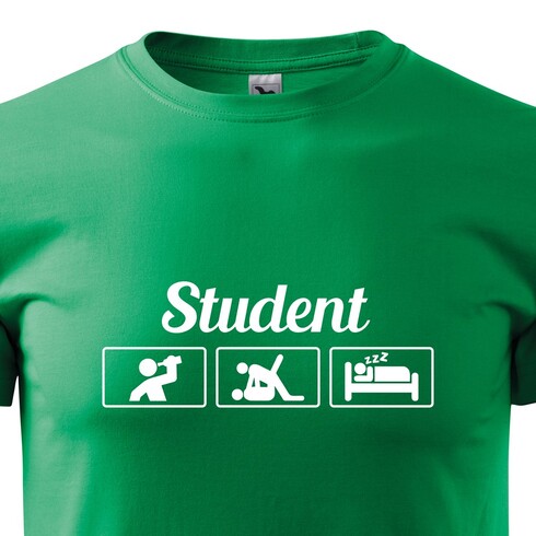 Vtipné tričko pro studenty