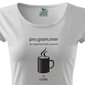 Dámske tričko pre programátorky Convert coffee in to code