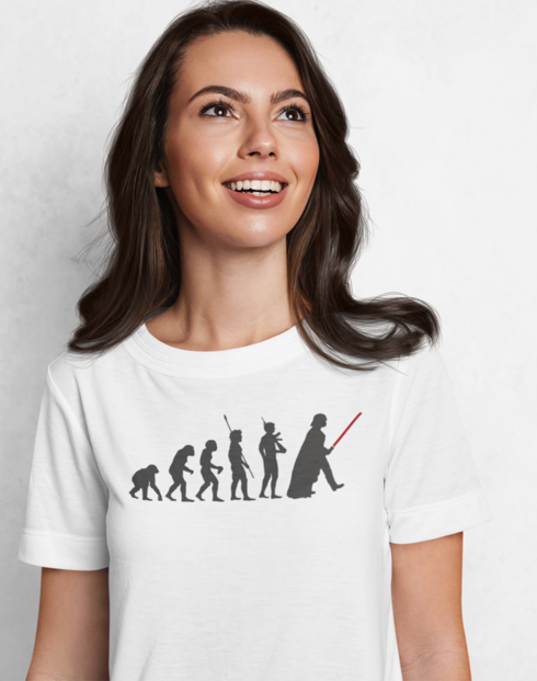 Dámske tričko evolúcia Star Wars