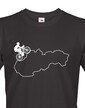 Pánske tričko pre cyklistov s mapou Sr