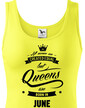 Dámske tričko k narodeninám "Queens are born..."